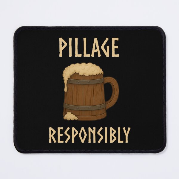 Item preview, Pillage Responsibly - Funny Viking Themed Design designed and sold by blurobindigital.