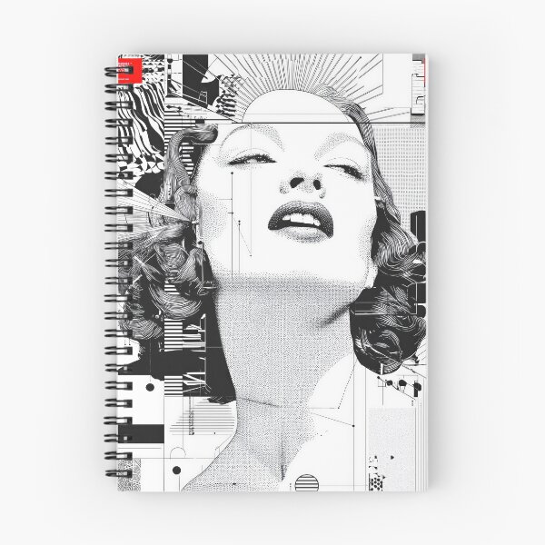 Item preview, Cyber-Noir Diva – Glitched Marilyn-Inspired Futuristic Portrait designed and sold by Retrocranio.