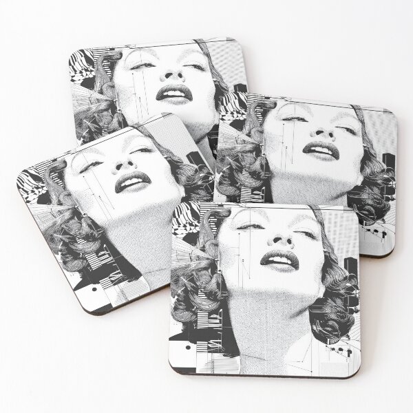 Item preview, Cyber-Noir Diva – Glitched Marilyn-Inspired Futuristic Portrait designed and sold by Retrocranio.