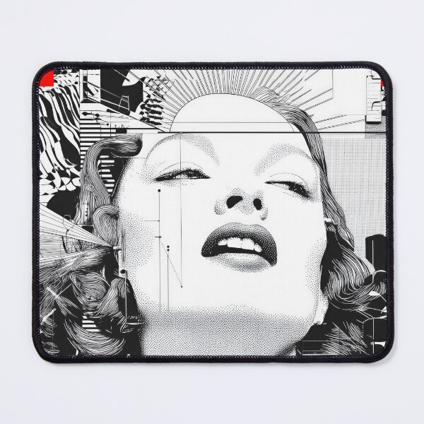 Item preview, Cyber-Noir Diva – Glitched Marilyn-Inspired Futuristic Portrait designed and sold by Retrocranio.