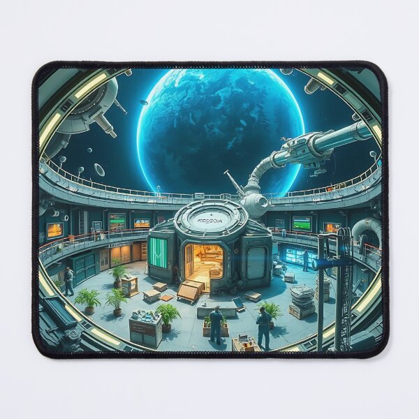 Item preview, Space station in the asteroid belt, 2070 designed and sold by Zazeyy.