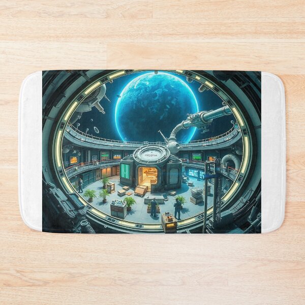 Item preview, Space station in the asteroid belt, 2070 designed and sold by Zazeyy.