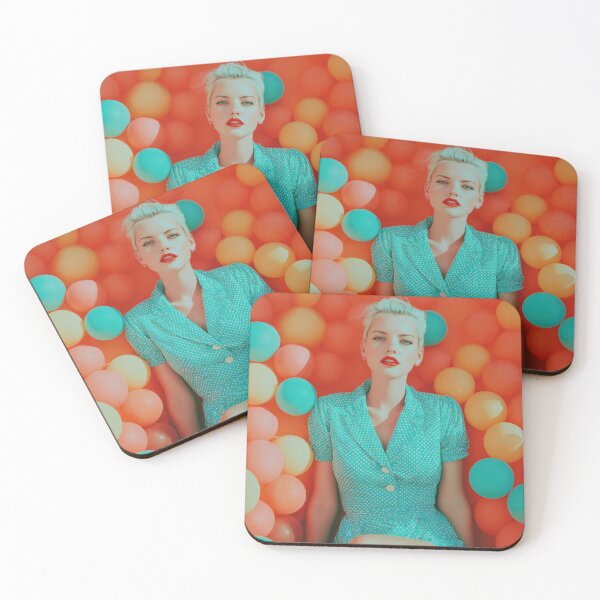Item preview, Retro Pop Diva in Ball Pit – Colorful 60s Fashion Aesthetic designed and sold by Retrocranio.