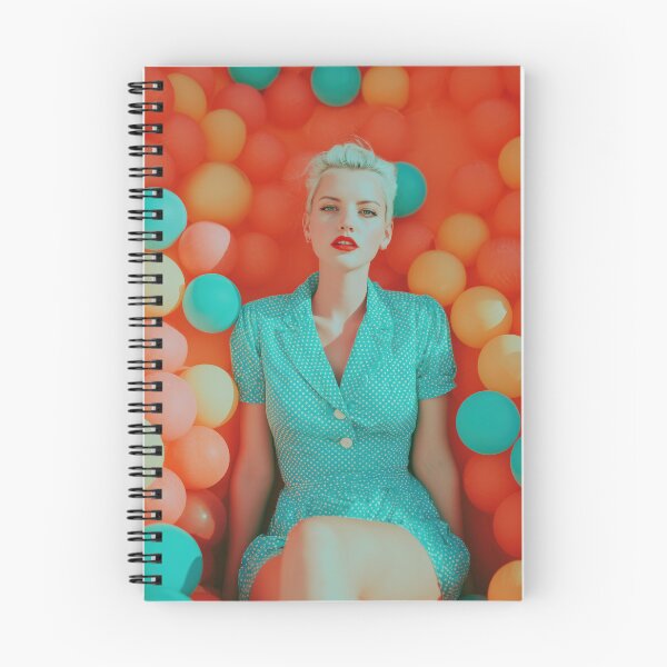 Item preview, Retro Pop Diva in Ball Pit – Colorful 60s Fashion Aesthetic designed and sold by Retrocranio.