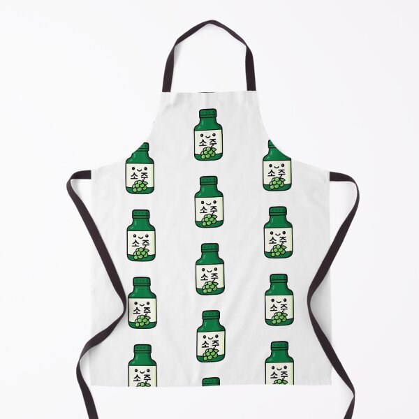 Item preview, Kawaii Soju Bottle Green Grape – Cute illustration of the popular Korean drink designed and sold by Hallyu Bubble.