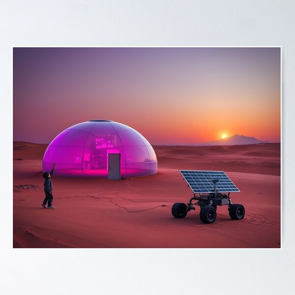 Item preview, First Mars colony, 2100 - Duststorm at Dawn designed and sold by Zazeyy.