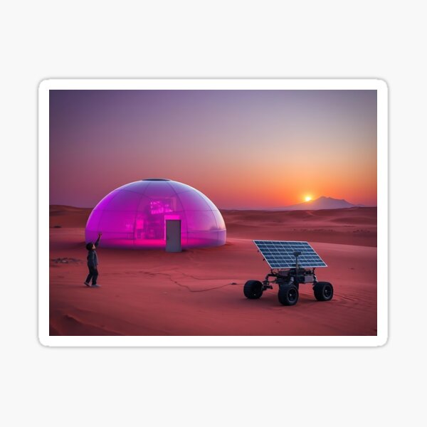 Item preview, First Mars colony, 2100 - Duststorm at Dawn designed and sold by Zazeyy.