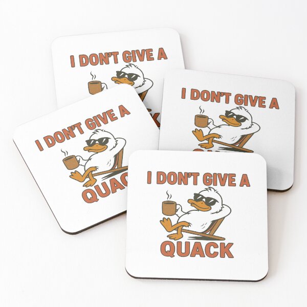 Item preview, I Don’t Give a Quack | Sarcastic Duck Retro Humor Tee designed and sold by Radgraphic.