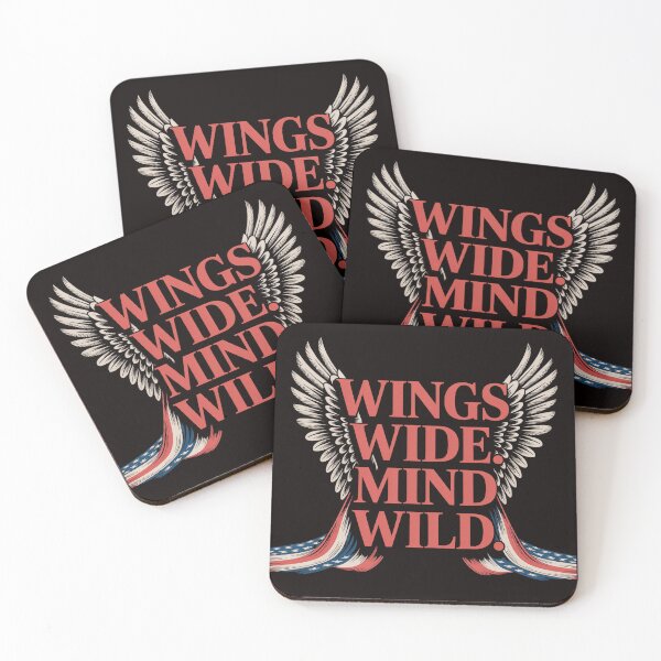 Artikelvorschau, Wild, aber frei, 4. Juli – Wings Wide Mind Wild entworfen und verkauft von Slavicsoul.