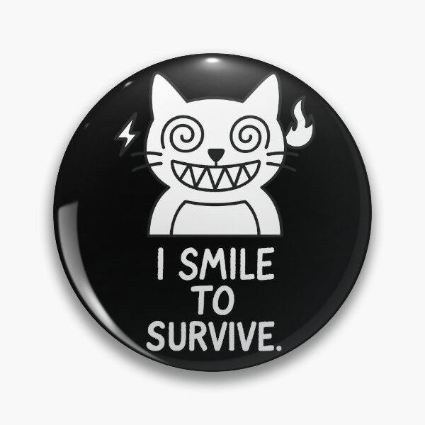 Item preview, Smiling Through It – Funny Design for Remote Workers | Witty Aesthetic Vibe designed and sold by JustMeditateIt.