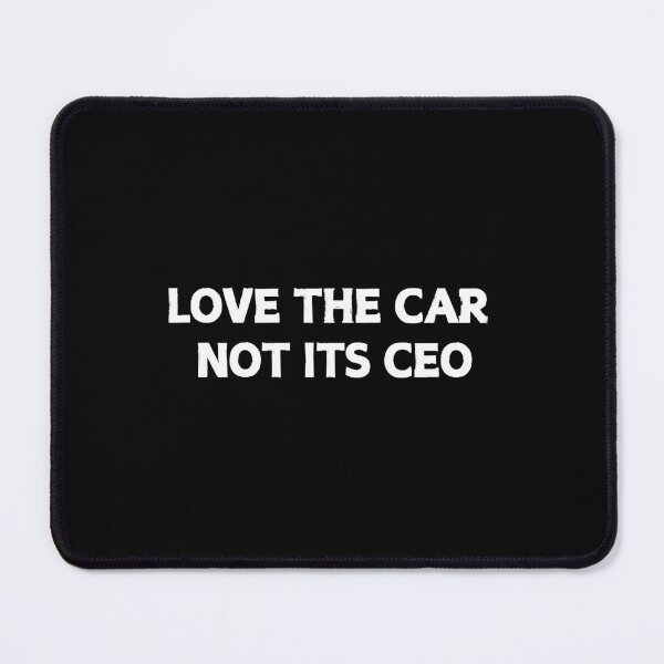 Item preview, Love this car not it's ceo - Bumper Sticker Decal Accessories - Elon Musk Is Crazy!! social Sticker designed and sold by CapriCreatives.