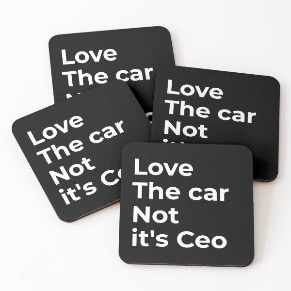 Item preview, Love this car not it's ceo - Bumper Sticker Decal Accessories - Elon Musk Is Crazy!! social Sticker designed and sold by CapriCreatives.