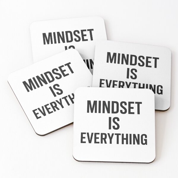 Item preview, Mindset Is Everything | Bold Minimalist Motivational Typography Design designed and sold by Radgraphic.