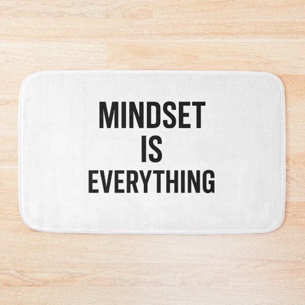 Item preview, Mindset Is Everything | Bold Minimalist Motivational Typography Design designed and sold by Radgraphic.