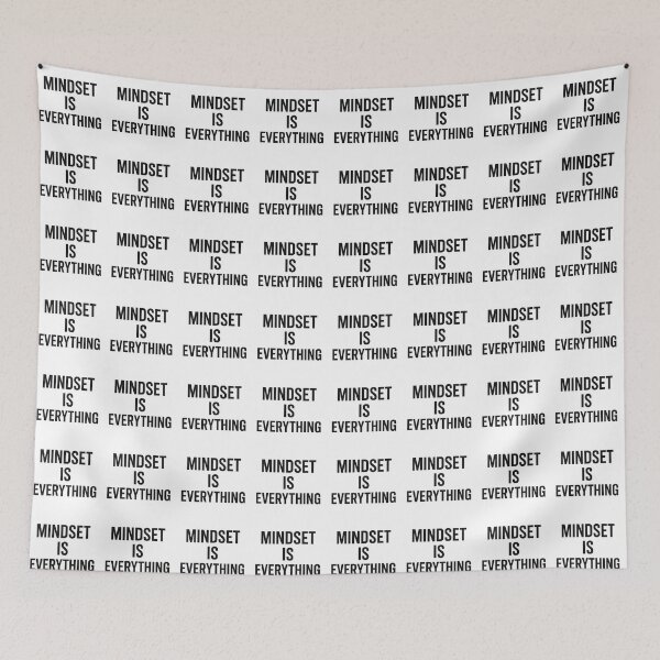 Item preview, Mindset Is Everything | Bold Minimalist Motivational Typography Design designed and sold by Radgraphic.