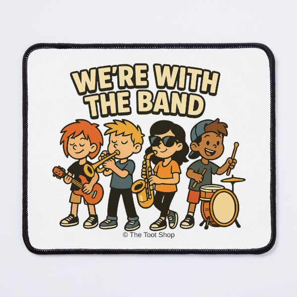 Item preview, We’re With The Band – Cute Kids Music Group T-Shirt designed and sold by TheTootShop.