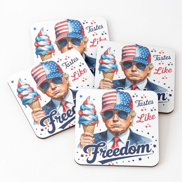 Item preview, Patriotic President Trump Ice Cream - Funy USA Design designed and sold by Frame of Mind .