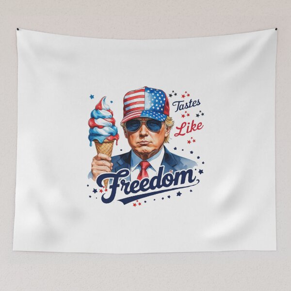 Item preview, Patriotic President Trump Ice Cream - Funy USA Design designed and sold by Frame of Mind .