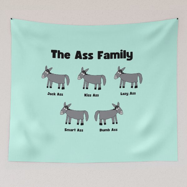 Item preview, The Ass Family Donkey by Everything Eli designed and sold by EverythingEli.