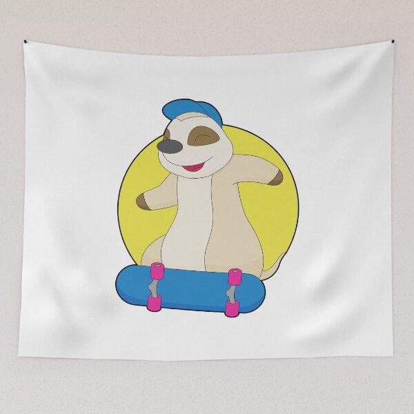 Item preview, Meerkat Skater Skateboard designed and sold by Snabdesign84.