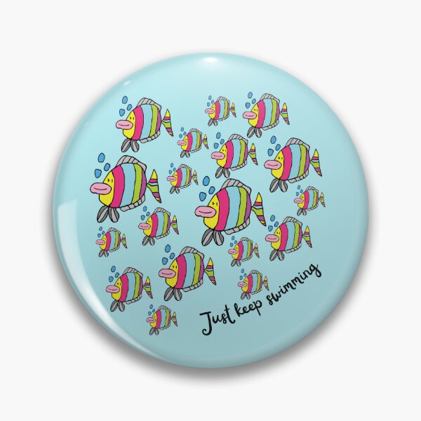 Item preview, Just Keep Swimming Rainbow Fish by Everything Eli designed and sold by EverythingEli.