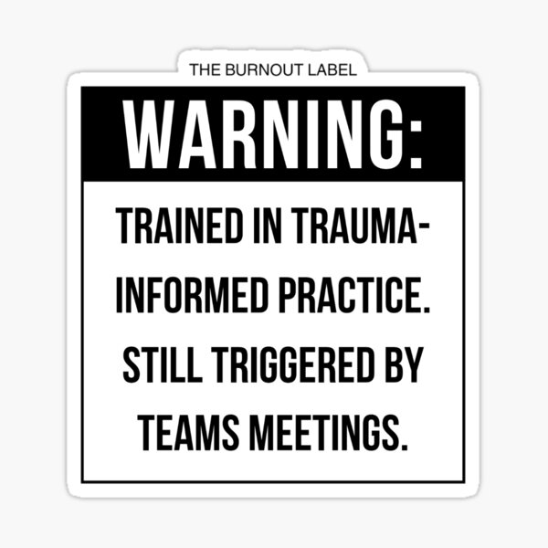 Item preview, WARNING STILL TRIGGERED designed and sold by TheBurnoutLabel.