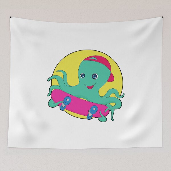 Item preview, Octopus Skater Skateboard designed and sold by Snabdesign84.