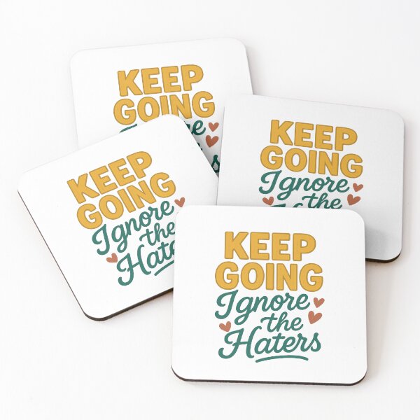 Item preview, Keep Going Ignore the Haters | Retro Empowerment Quote designed and sold by Radgraphic.