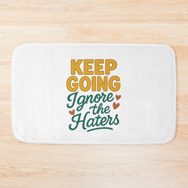 Item preview, Keep Going Ignore the Haters | Retro Empowerment Quote designed and sold by Radgraphic.