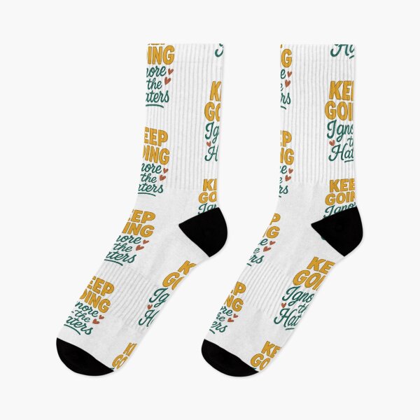 Item preview, Keep Going Ignore the Haters | Retro Empowerment Quote designed and sold by Radgraphic.