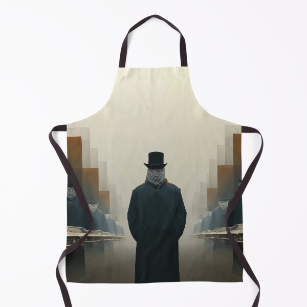 Item preview, The Vanishing Gentlemen – Surreal Noir Dreamscape with Masked Figures designed and sold by Retrocranio.