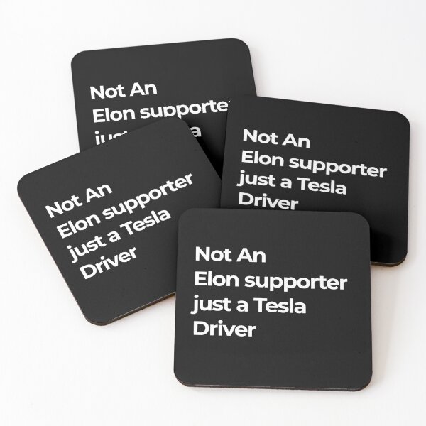 Item preview, Not an elon supporter just a tesla driver - Anti Elon Tesla Club - Bumper Sticker Decal Accessories - Elon Musk designed and sold by CapriCreatives.