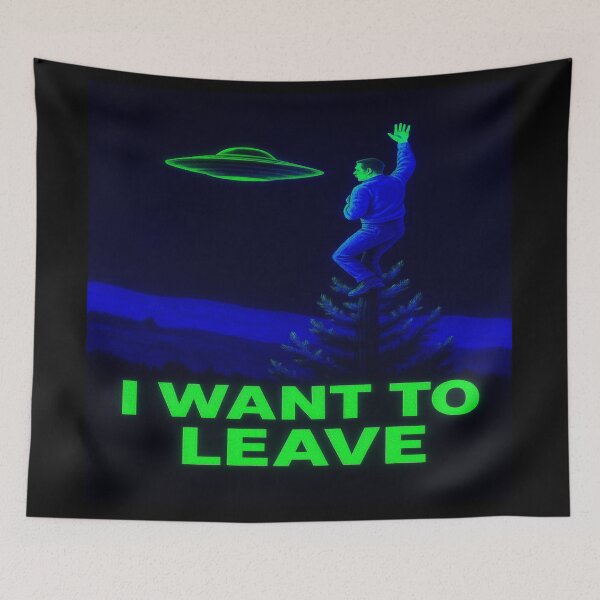 Item preview, UV Leaving, please take me! designed and sold by Abducted Treasures.