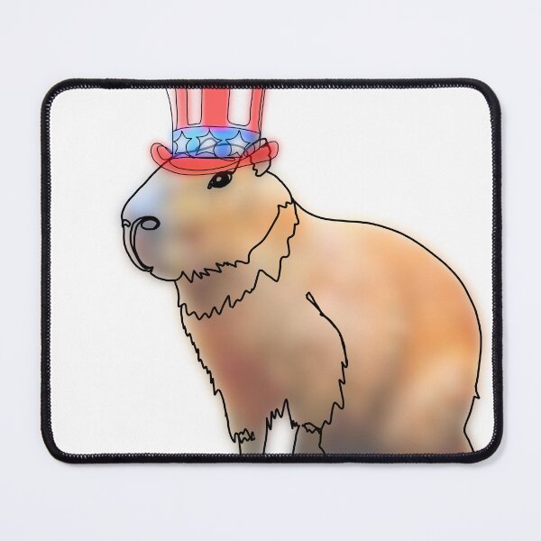 Item preview, Patriotic Capybara in Uncle Sam Hat – animalsinhats designed and sold by Ashley’sAnimalz.