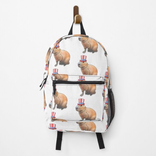 Item preview, Patriotic Capybara in Uncle Sam Hat – animalsinhats designed and sold by Ashley’sAnimalz.