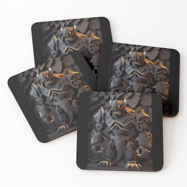 Item preview, Ogre Robot Warrior Art Print designed and sold by ShadowAndSlate.