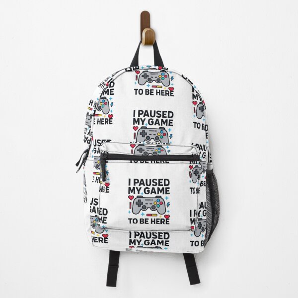 Item preview, I Paused My Game to Be Here | Funny Gamer Quote designed and sold by Radgraphic.