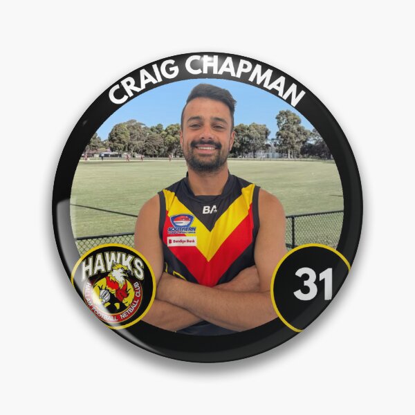 Item preview, Player Badge - #31 - Craig Chapman designed and sold by HallamHawks.
