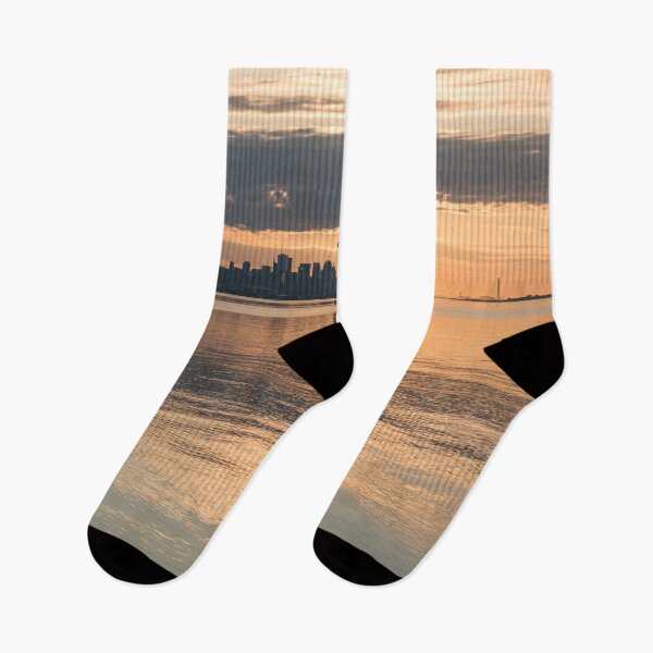 Item preview, Toronto Skyline Silhouette in Gold and Gray designed and sold by Georgia Mizuleva.