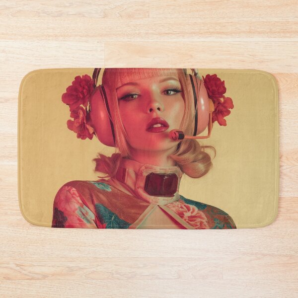 Item preview, Mecha Geisha Commander – Retro-Futuristic Pin-Up with Headset designed and sold by Retrocranio.