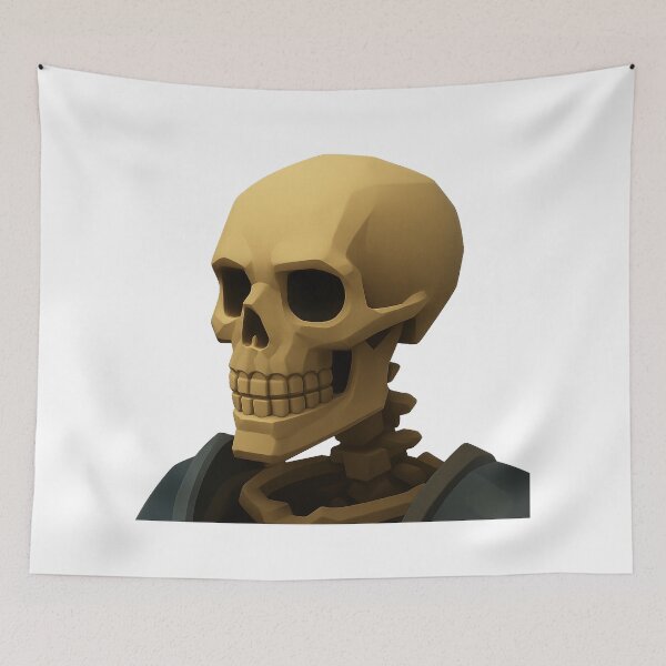 Item preview, Stylized 3D Skull from Fantasy Dungeon designed and sold by QuirkWears.