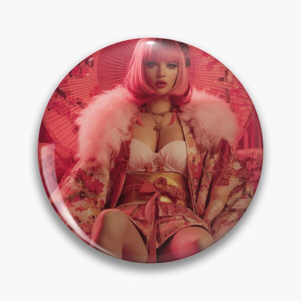 Item preview, Neo-Geisha Power – Bold Pink Glam in Futuristic Kimono Fusion designed and sold by Retrocranio.