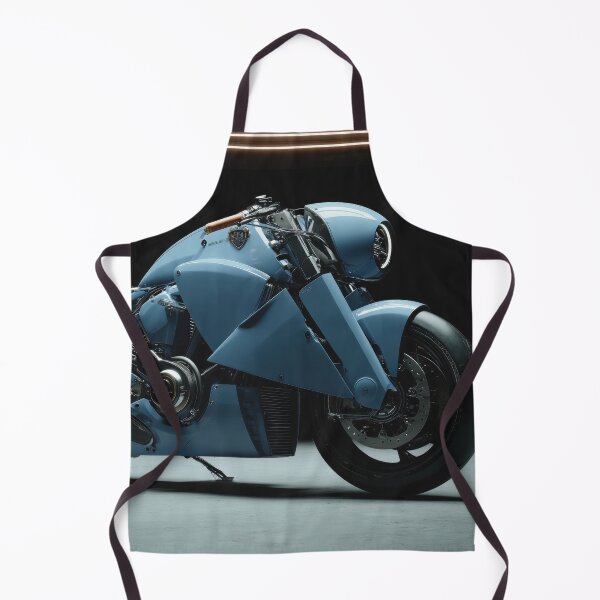 Item preview, Futuristic Sky Blue Motorcycle – Cyberbike Concept Art designed and sold by Retrocranio.