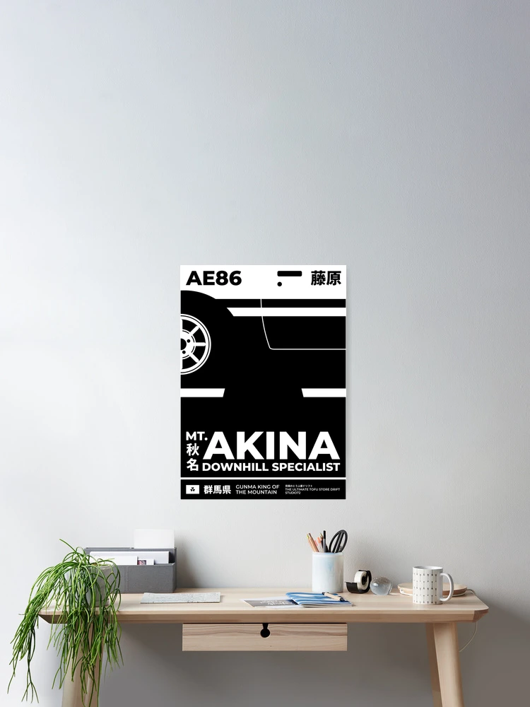 AE86 Mt Akina Downhill Specialist (On White)