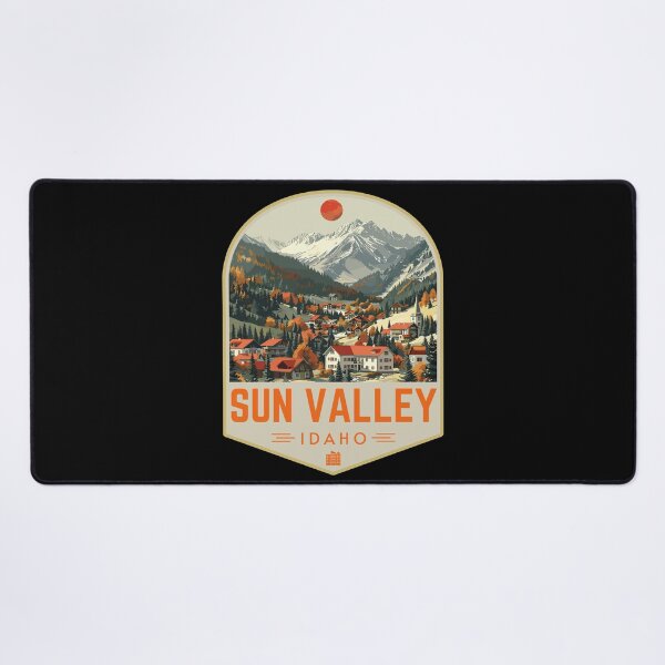 Item preview, Sun Valley in Idaho, USA Retro Travel Art Emblem designed and sold by MaateoDesign.