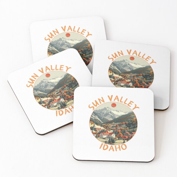 Item preview, Sun Valley Idaho, USA Retro Travel Art Circle Emblem designed and sold by MaateoDesign.