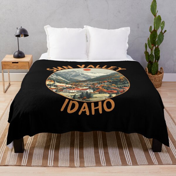 Item preview, Sun Valley Idaho, USA Retro Travel Art Circle Emblem designed and sold by MaateoDesign.