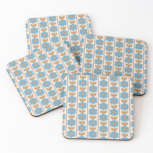 Item preview, Cozy Country Jonnty Floral Vintage Flowers and Stripes Pattern designed and sold by kierkegaard.