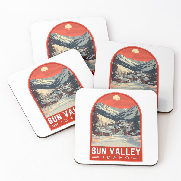 Item preview, Sun Valley, Idaho USA Vintage Travel Art Emblem designed and sold by MaateoDesign.