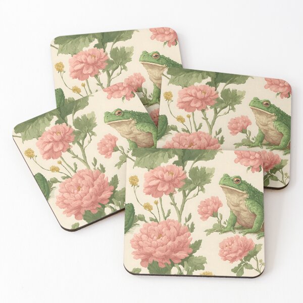 Item preview, Frog & flowers designed and sold by Matinez Pink.